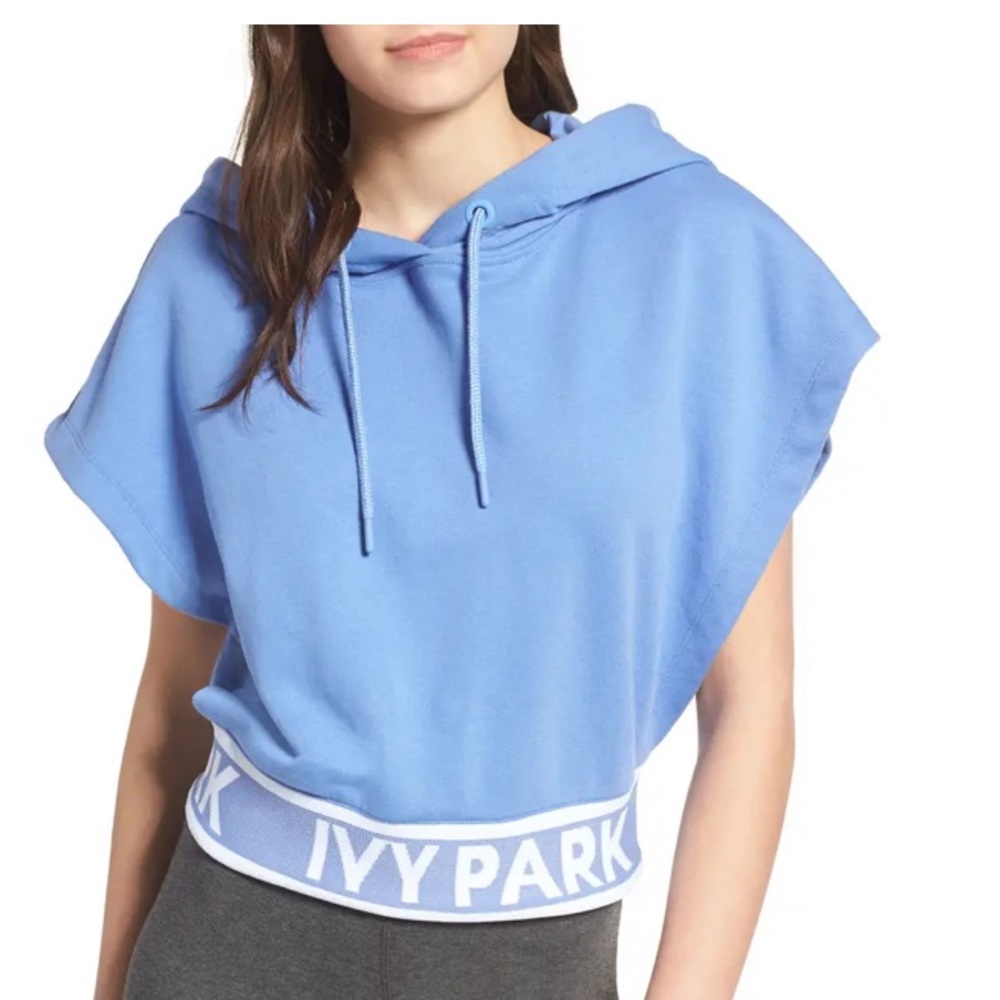 Beyoncé IVY PARK Cropped Blue Hoodie | Size M